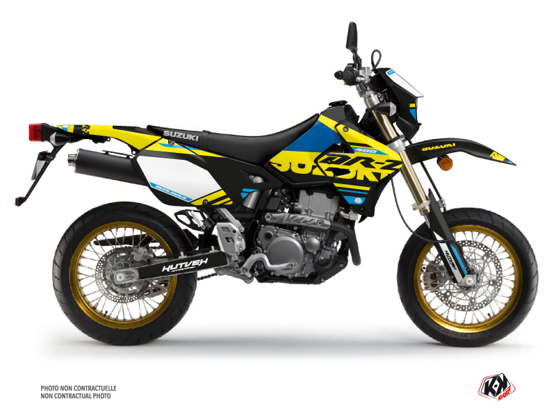 thumbnail image 2 of Razor Series Blue Graphics Kit For Suzuki DRZ400 SM/S/E – All Years – Custom Name/Number 2 of 5