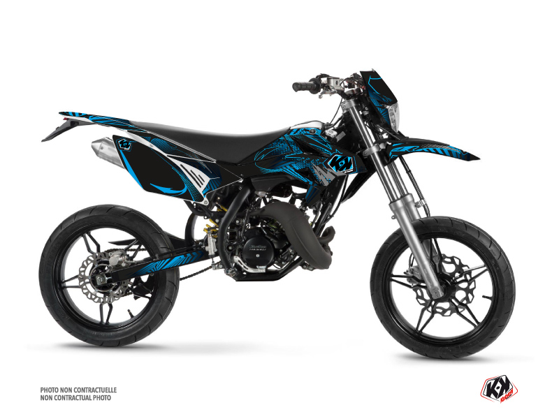beta 50cc graff  graphic kit blue