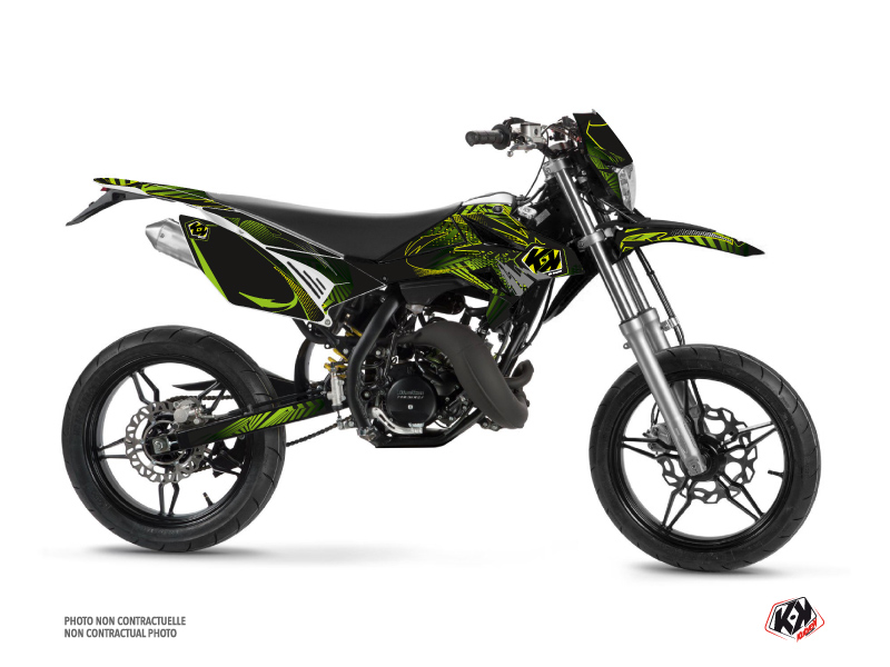 beta 50cc graff  graphic kit green