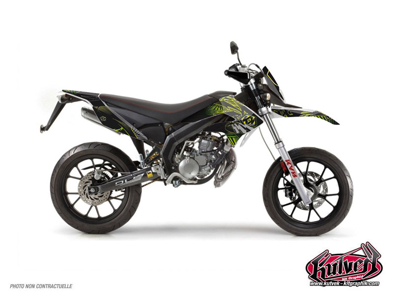 kit déco 50cc derbi graff vert 