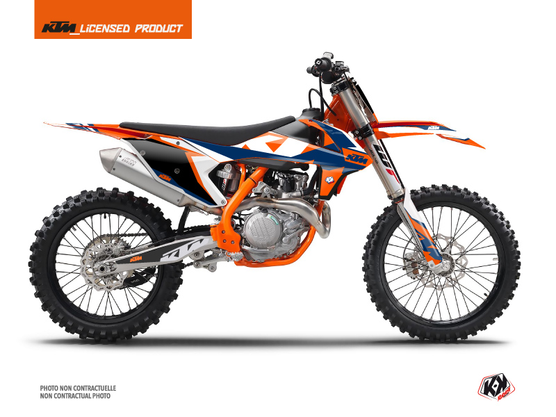 kit déco motocross ktm gravity bleu 