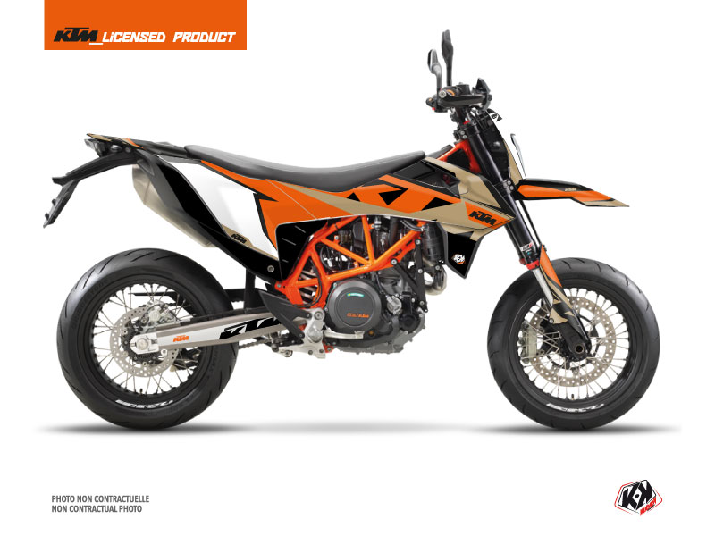 KTM 690 SMC R Dirt Bike Gravity Graphic Kit Orange Sand