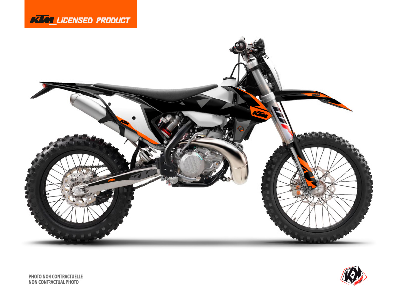 KTM EXC-EXCF Dirt Bike Gravity Graphic Kit Orange