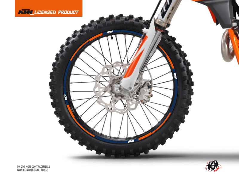Graphic Kit Wheel decals Gravity Dirt Bike KTM SX-SXF EXC-EXCF Blue
