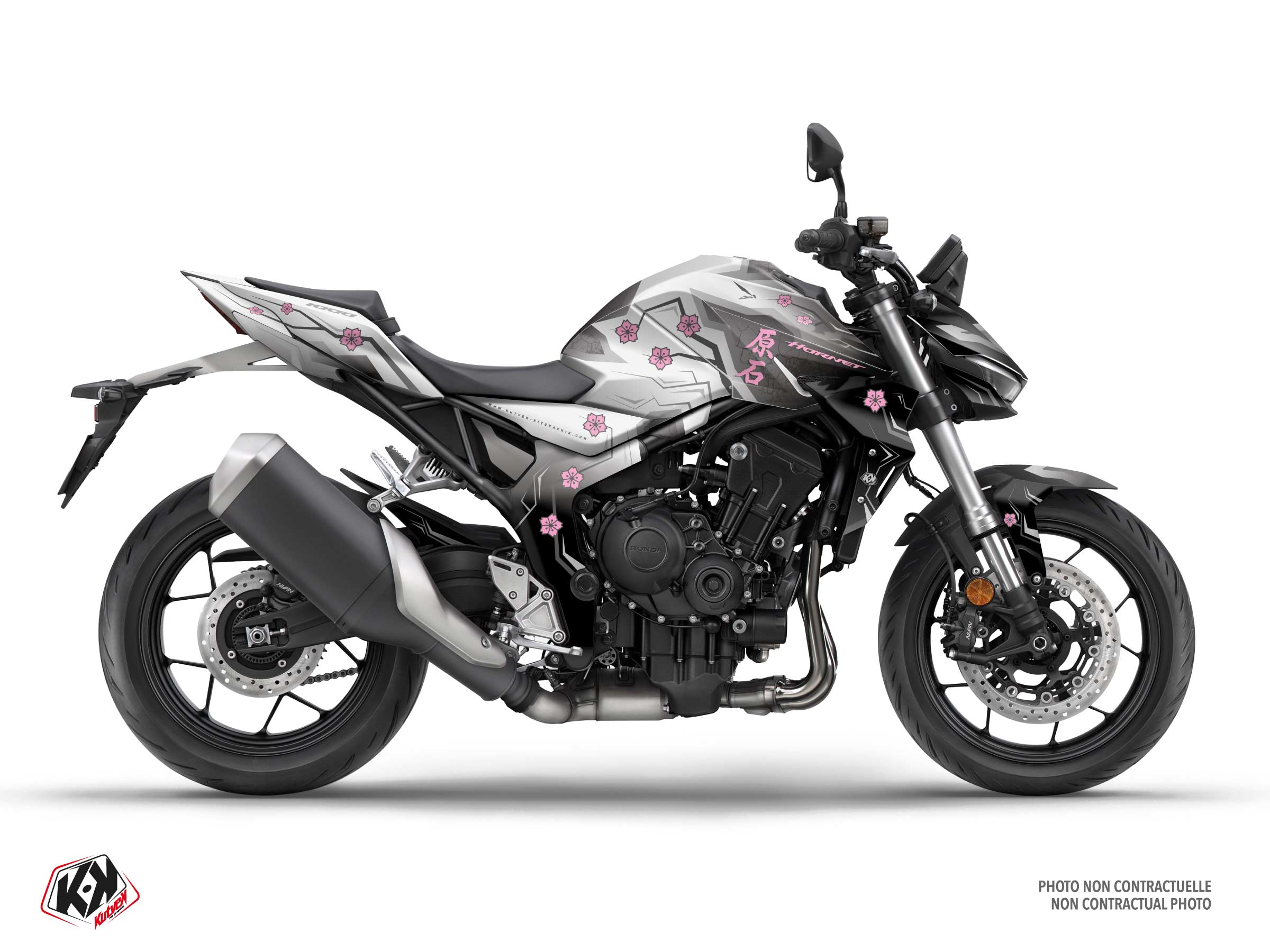 honda street bike hanami  graphic kit white