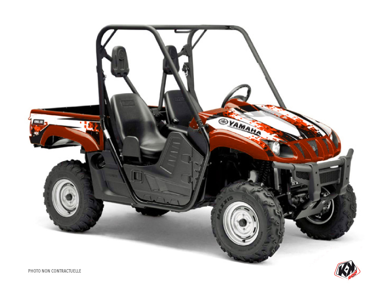 yamaha utv hangtown  graphic kit red