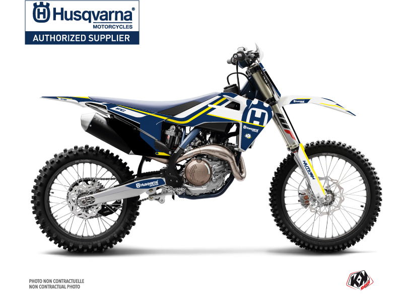 Husqvarna FC 250 Dirt Bike Heritage Graphic Kit Blue White 