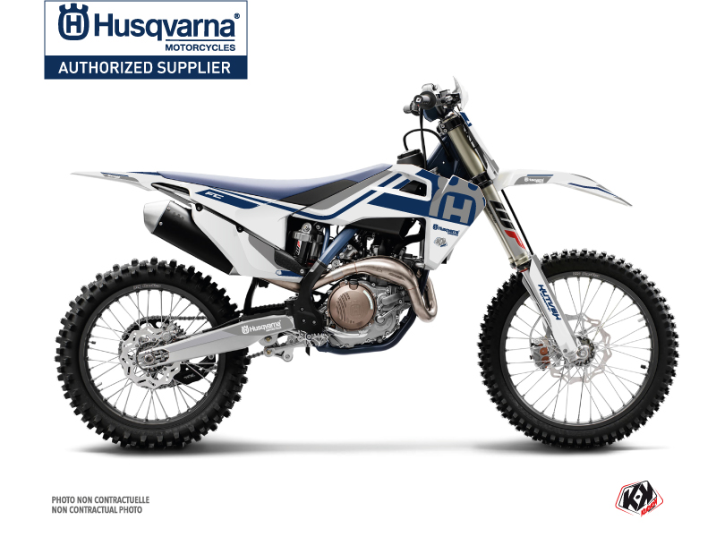 Husqvarna FC 450 Dirt Bike Heritage Graphic Kit White Grey