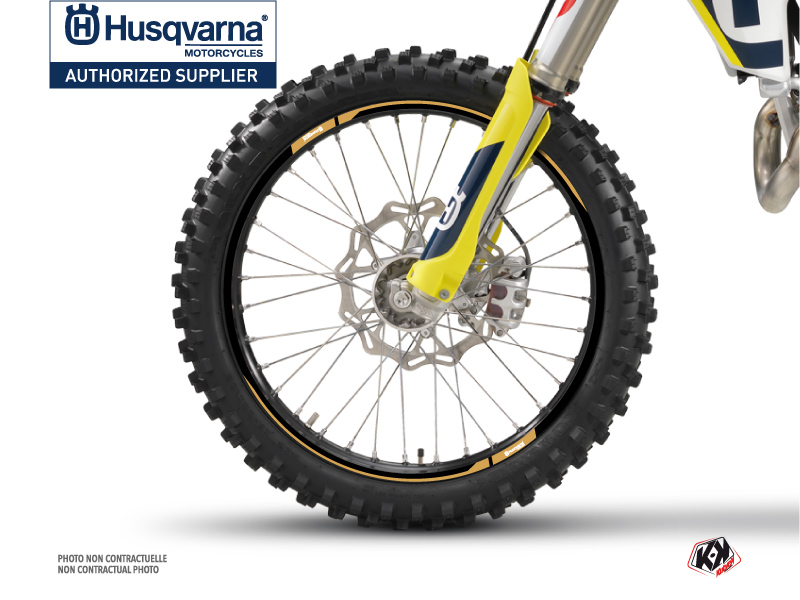 Graphic Kit Wheel decals Heritage Dirt Bike Husqvarna TC-FC TE-FE White