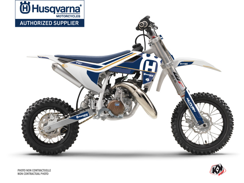 husqvarna dirt bike heritage  graphic kit white