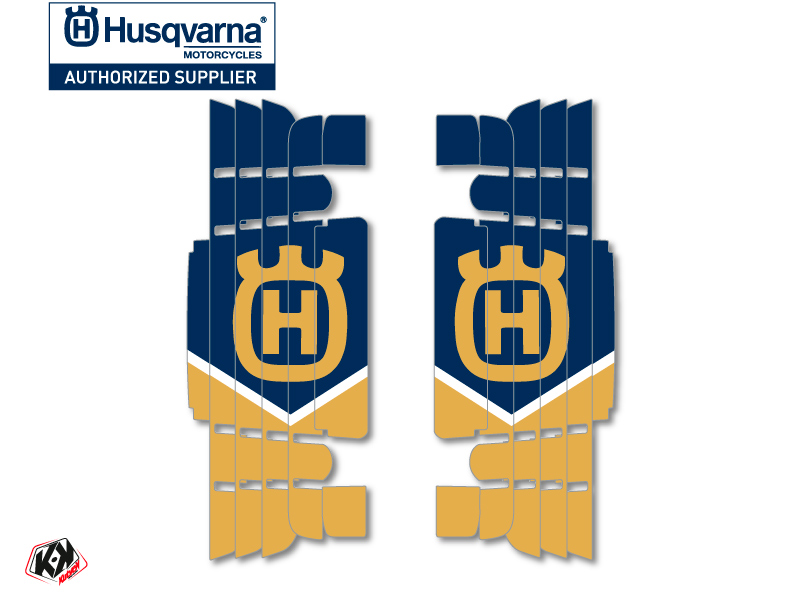 Graphic Kit Radiator guards Heritage Husqvarna TC-FC 2016-2017 Blue
