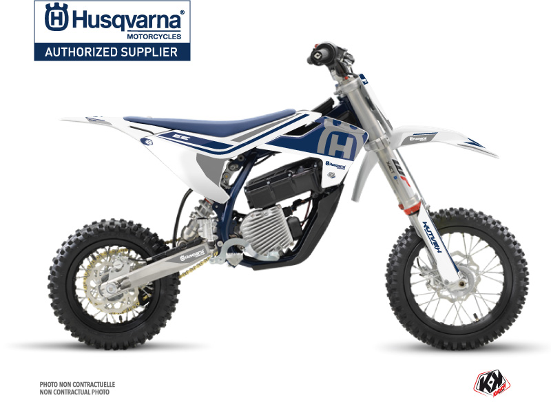 kit déco motocross husqvarna heritage blanc gris 