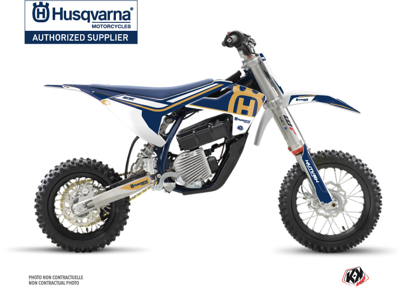 husqvarna dirt bike heritage  graphic kit blue