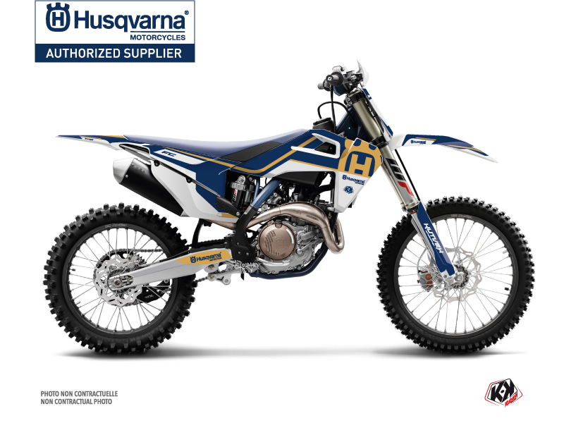 Husqvarna FC 450 Dirt Bike Heritage Graphic Kit Blue