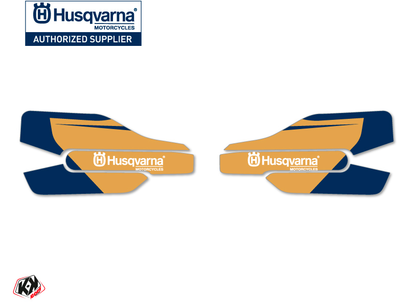 Kit Déco Stickers de protège mains Heritage Moto Cross Husqvarna TE-FE Blanc