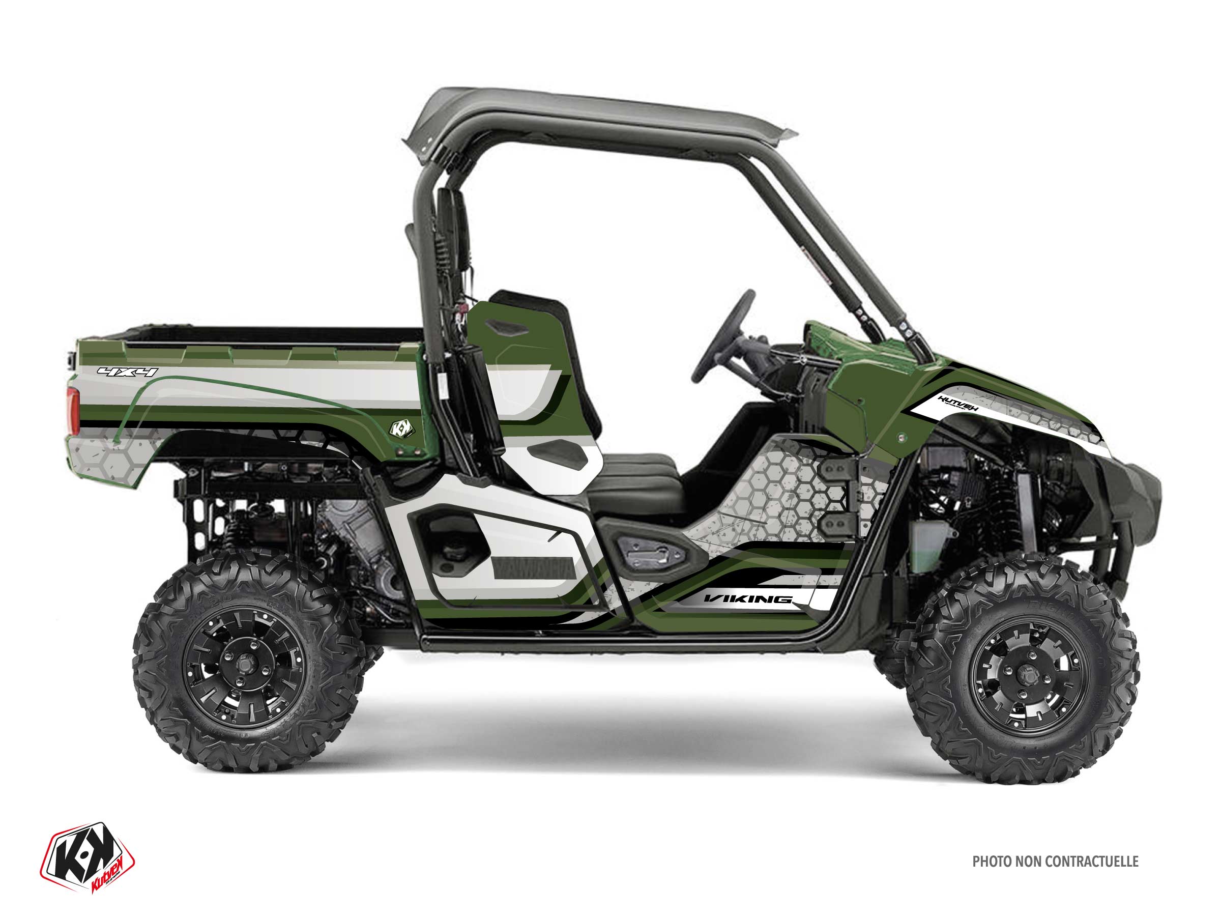 yamaha utv intense  graphic kit green