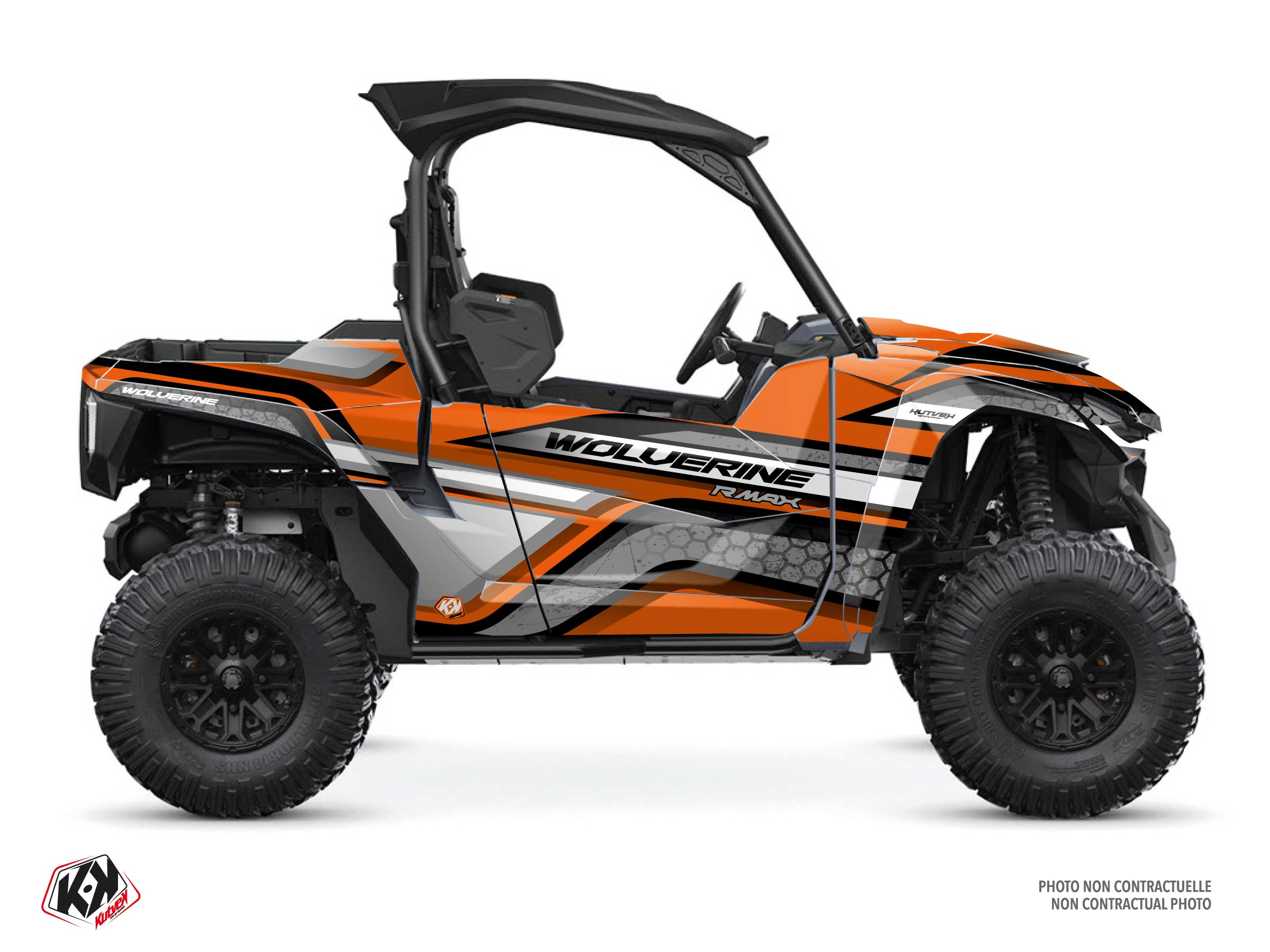 yamaha utv intense  graphic kit orange