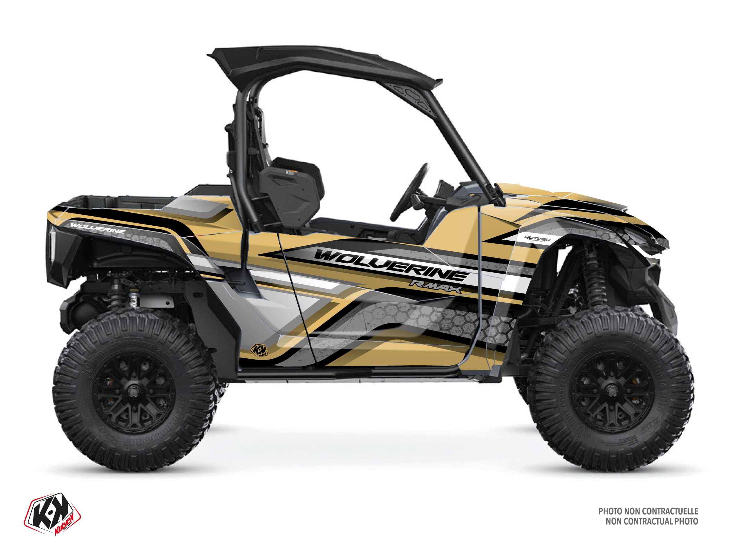 yamaha utv intense  graphic kit sand-gold