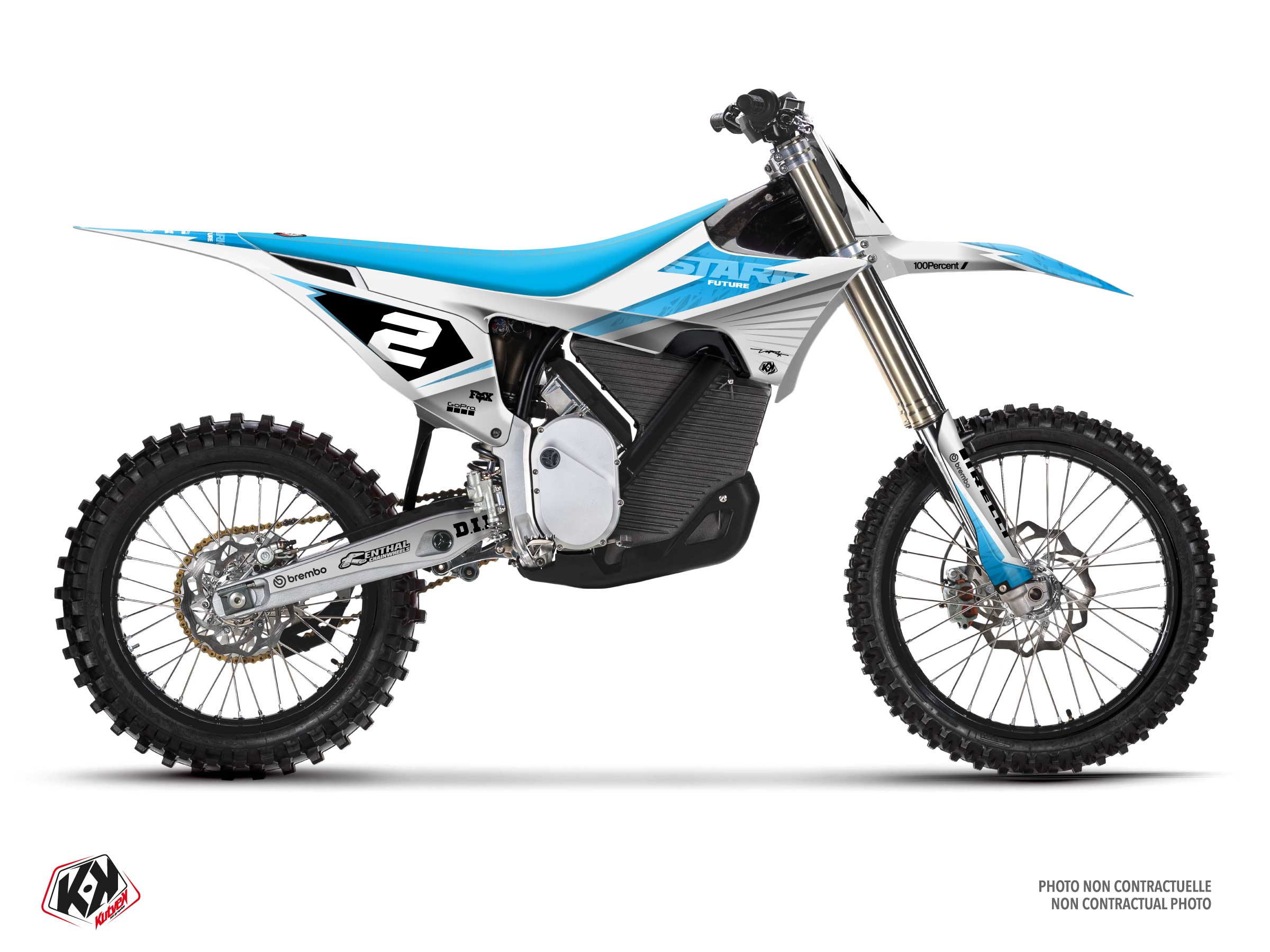 stark future dirt bike ion  graphic kit white