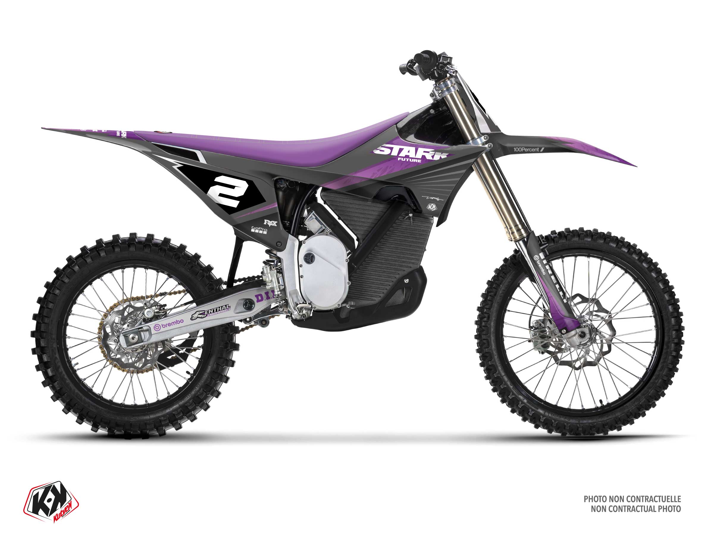 stark future dirt bike ion  graphic kit grey
