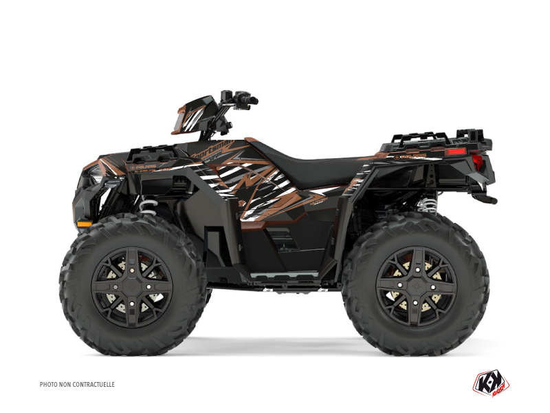 kit déco quad polaris jungle marron 