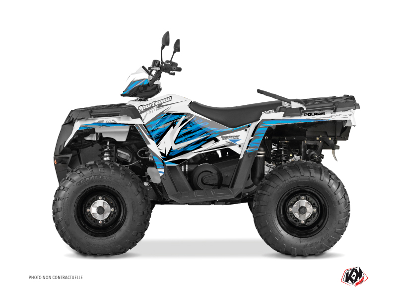 polaris atv jungle  graphic kit blue