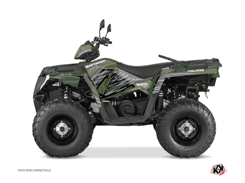 polaris atv jungle  graphic kit green