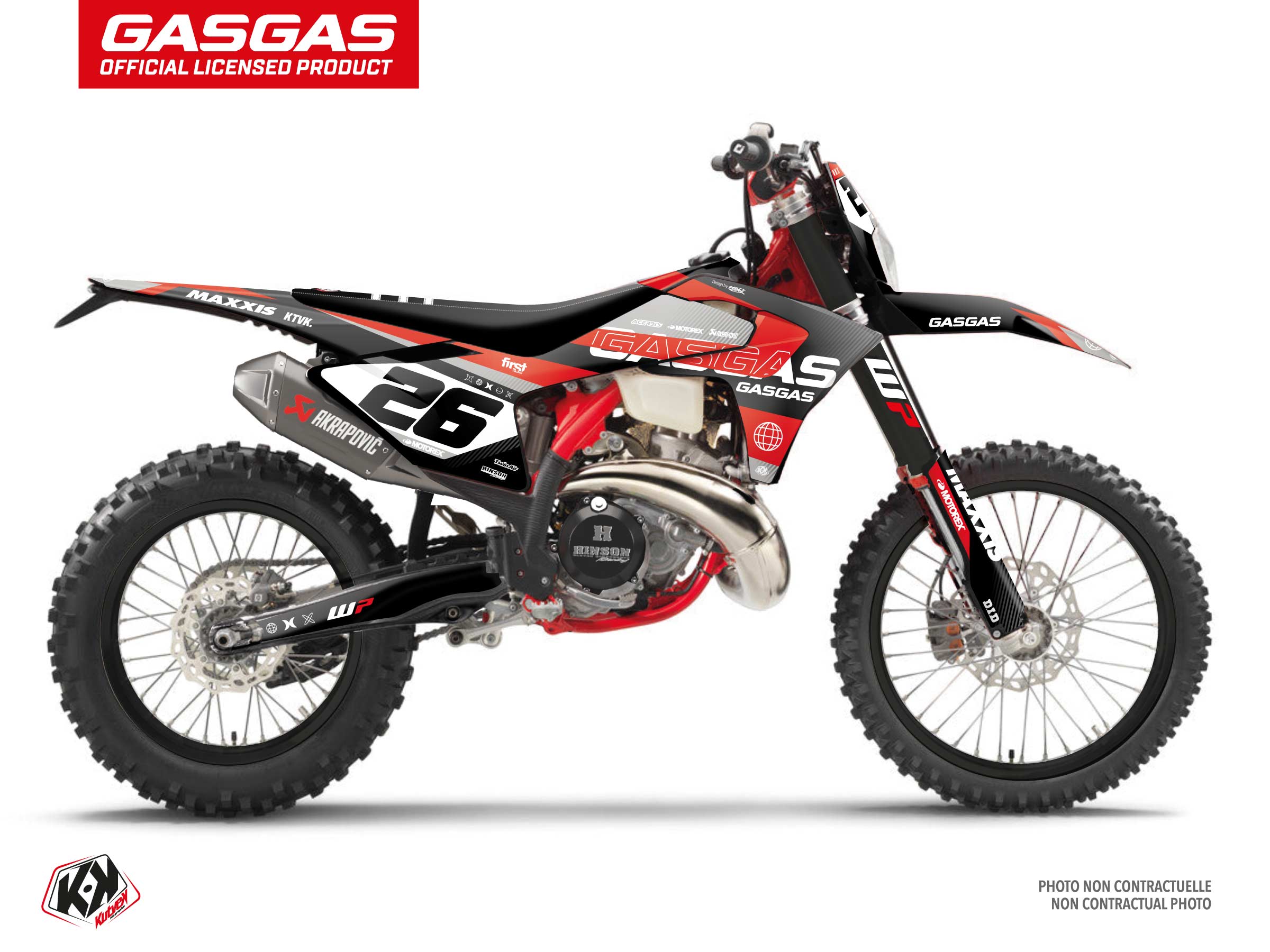 kit déco motocross gasgas kanyon noir 