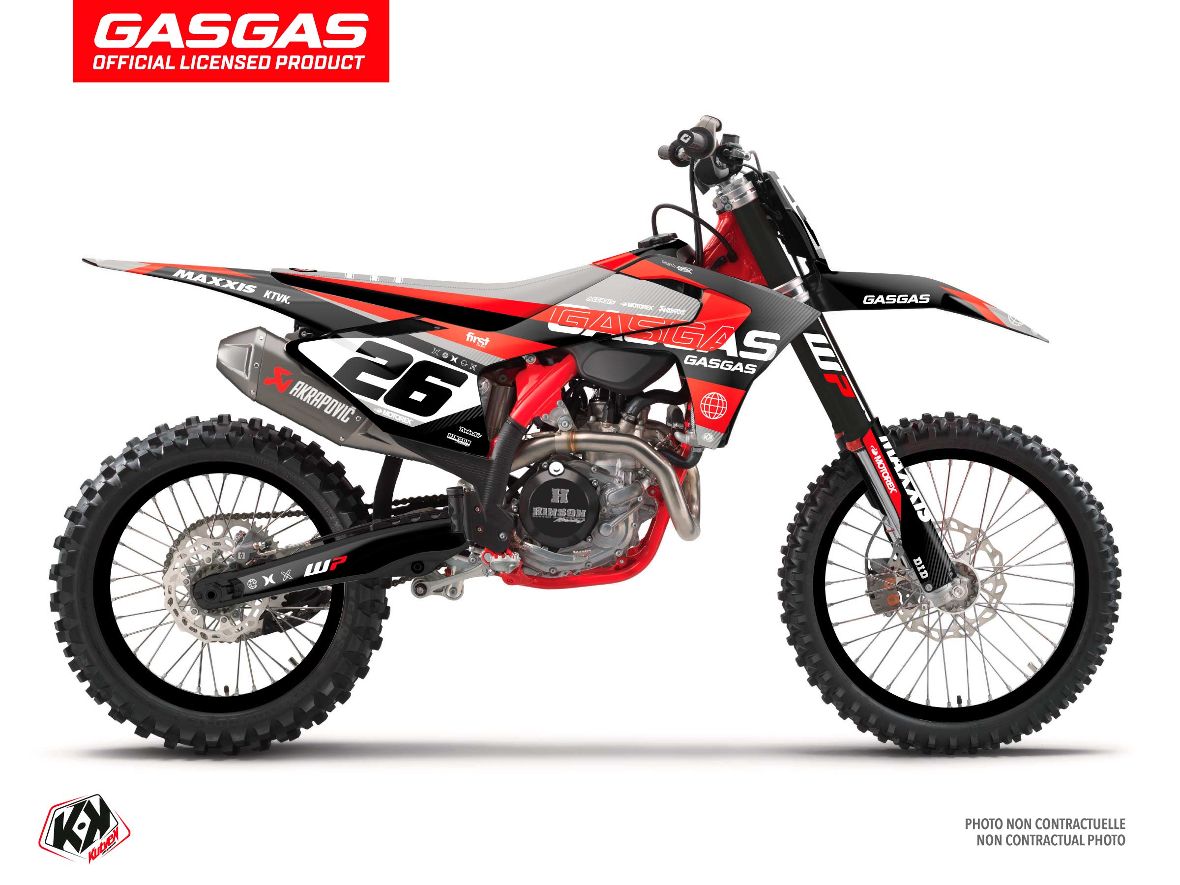 Kit Déco Motocross Kanyon Gasgas Ex 350 F Noir