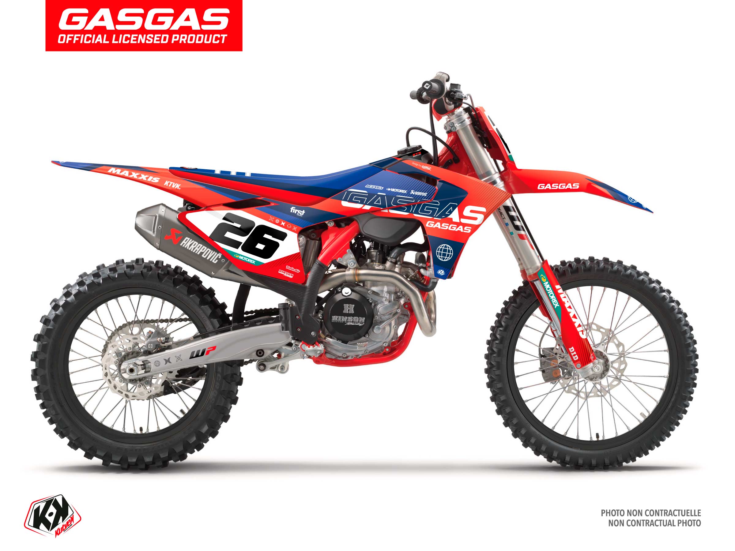 Kit Déco Motocross Kanyon Gasgas Mc 450 F Rouge