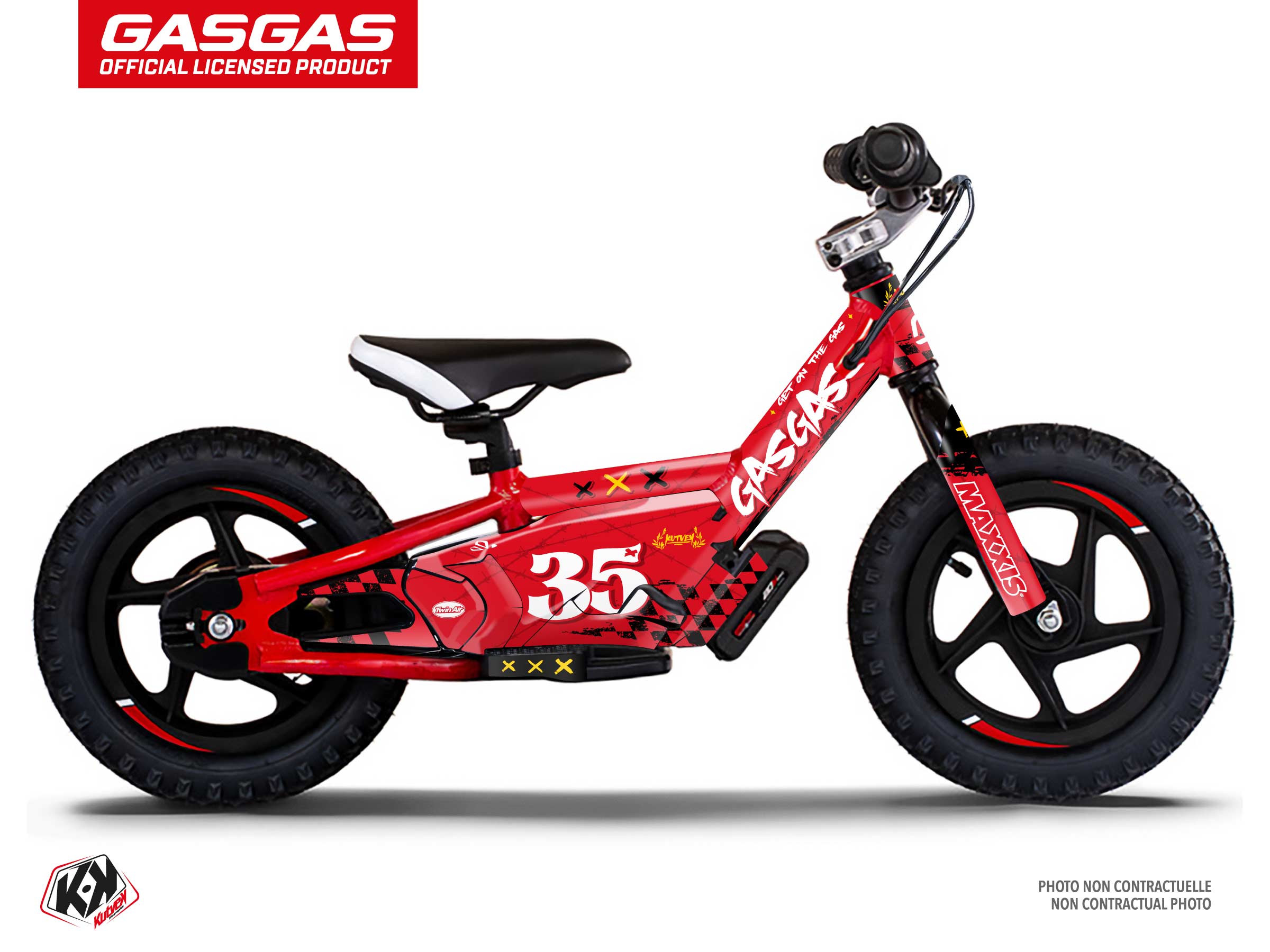 stacyc Balance bike kartel  graphic kit red