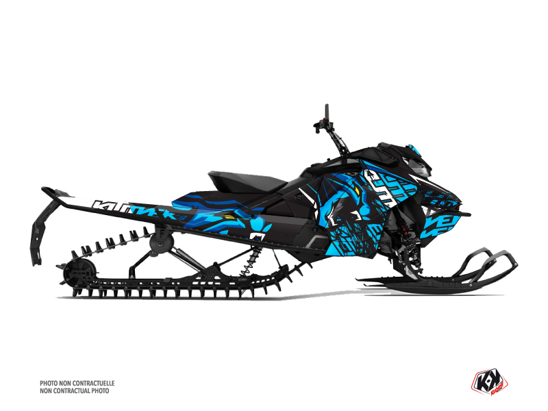 SNOWMOBILE SKIDOO SUMMIT X 800R E-TEC KEEN Blue graphic kit