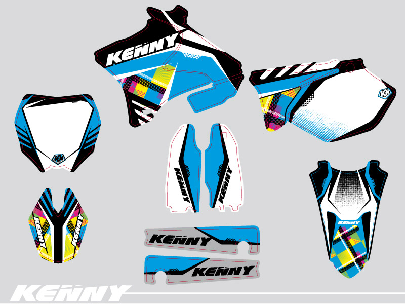 Yamaha 125 YZ Dirt Bike Kenny Graphic Kit
