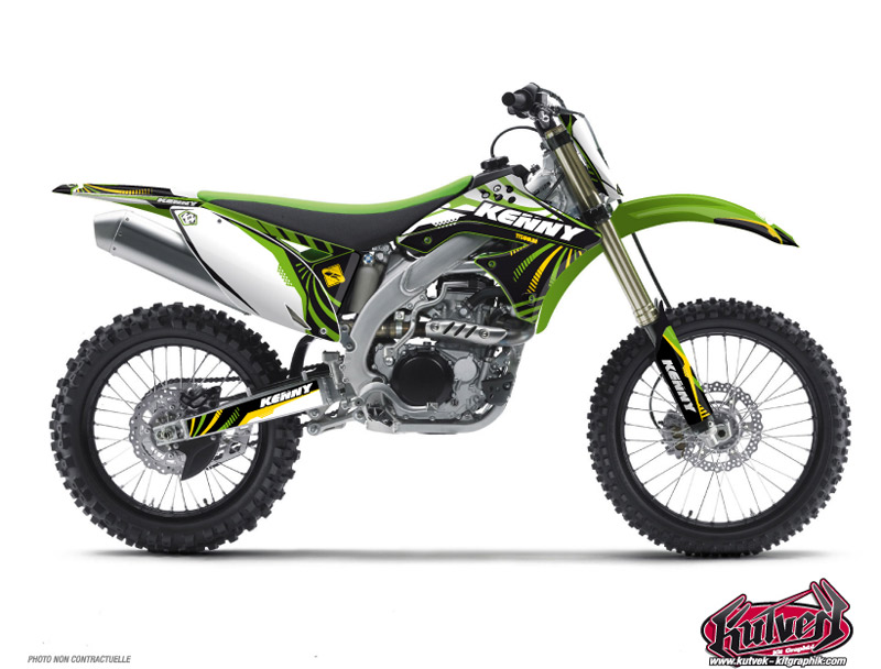 kawasaki dirt bike kenny  graphic kit 
