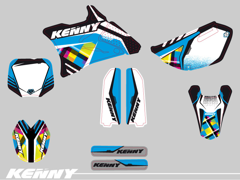Yamaha 85 YZ Dirt Bike Kenny Graphic Kit