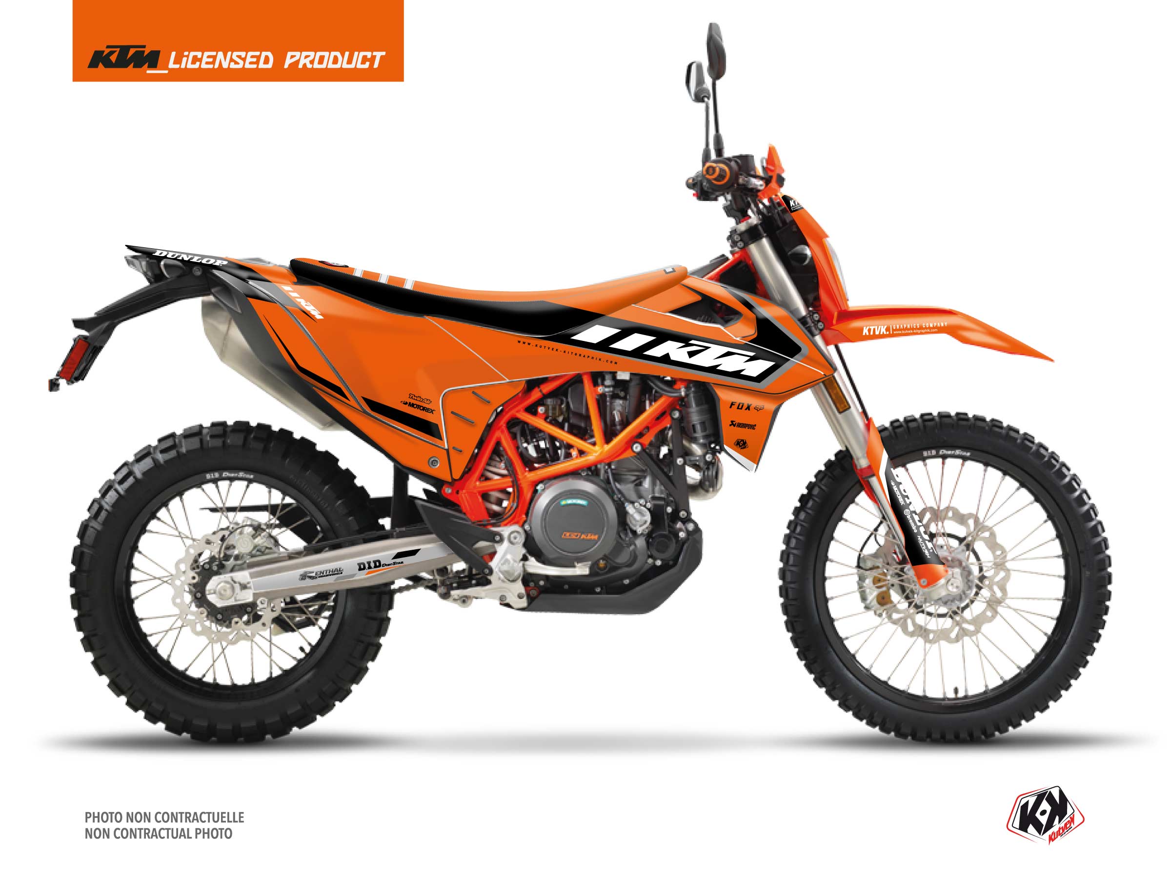 Kit Déco Moto Cross Keystone KTM 690 ENDURO R Orange