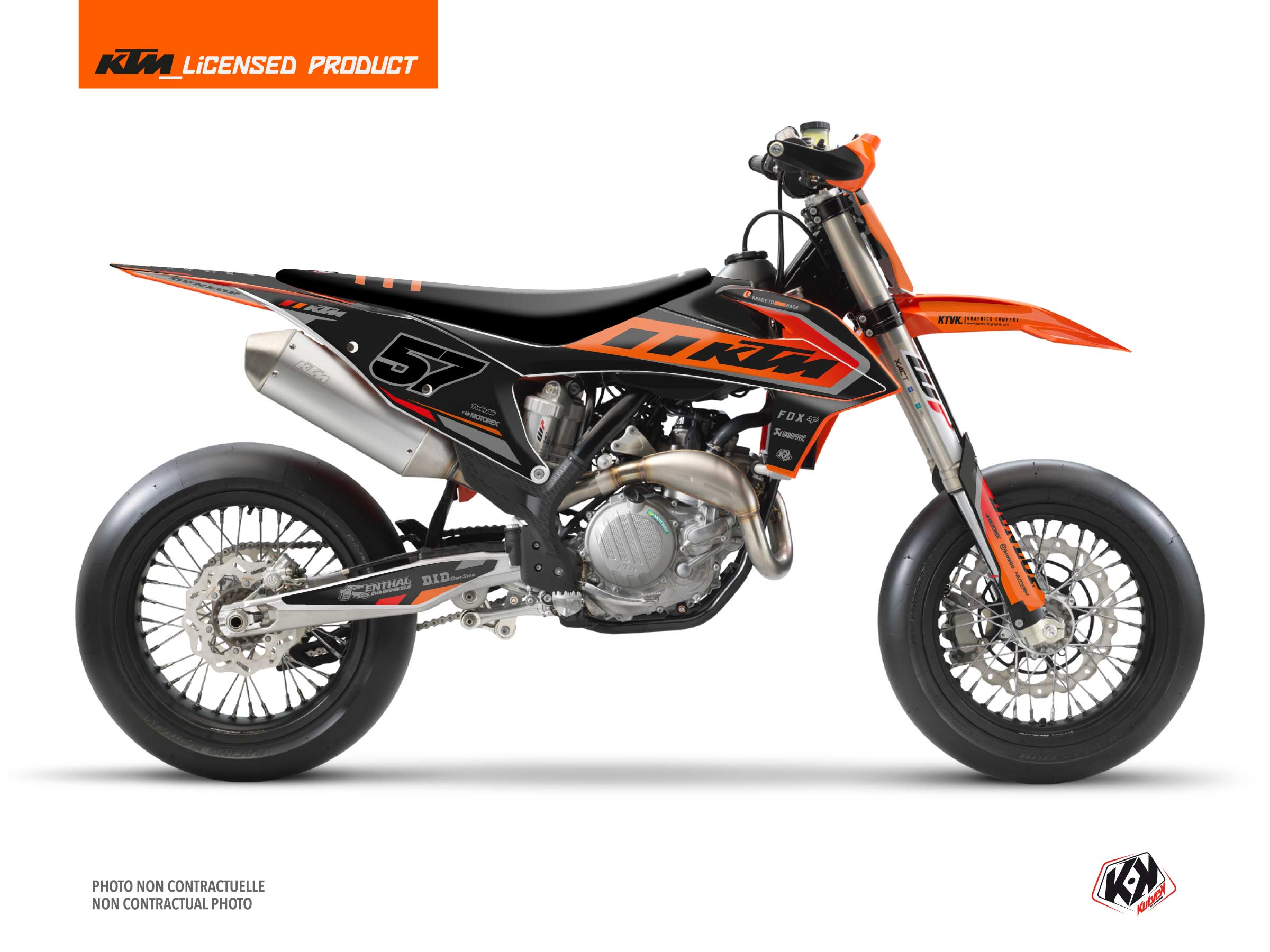 ktm dirt bike keystone  graphic kit black