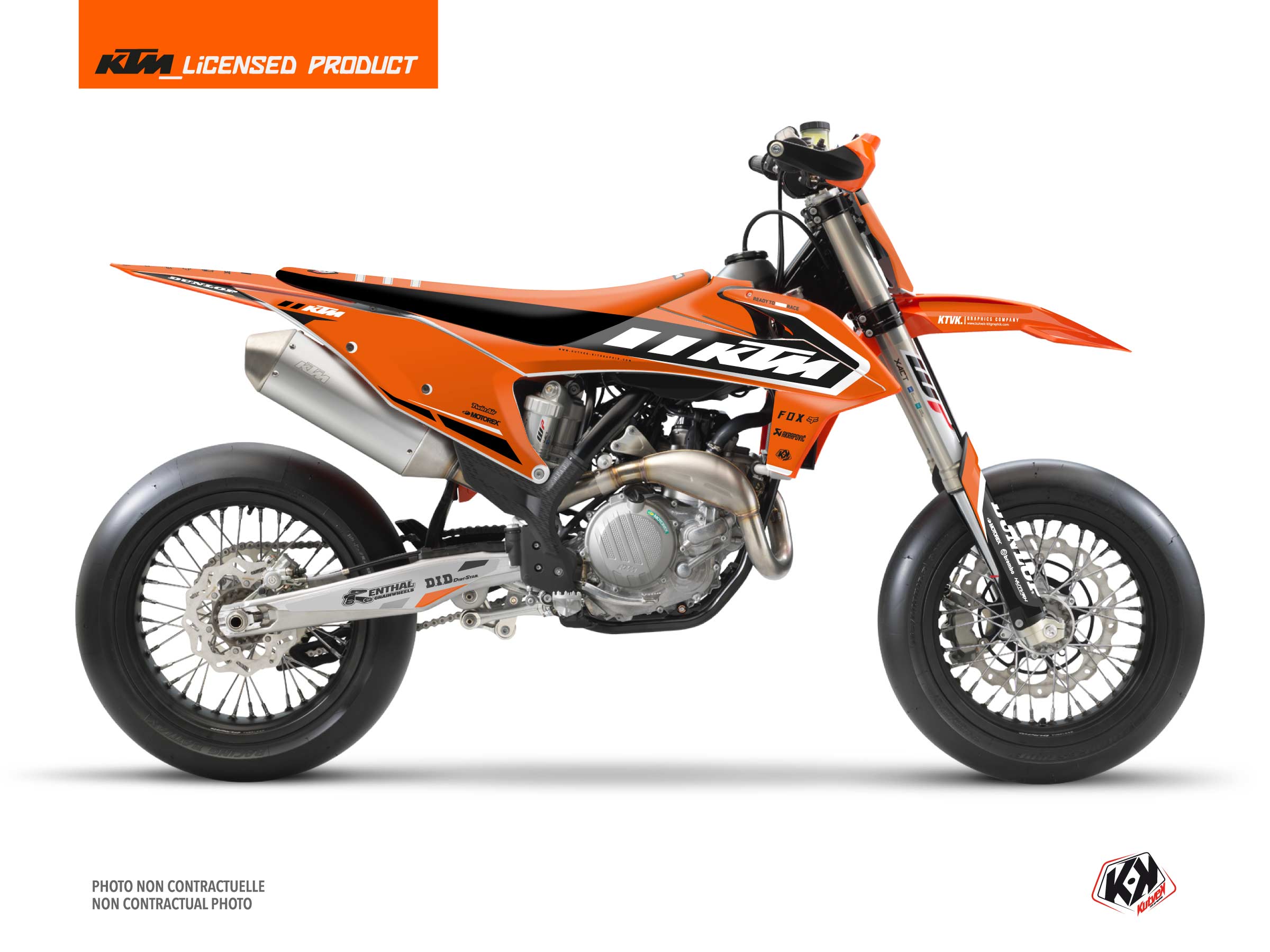 Kit déco Moto Cross Keystone KTM 450 SMR Orange