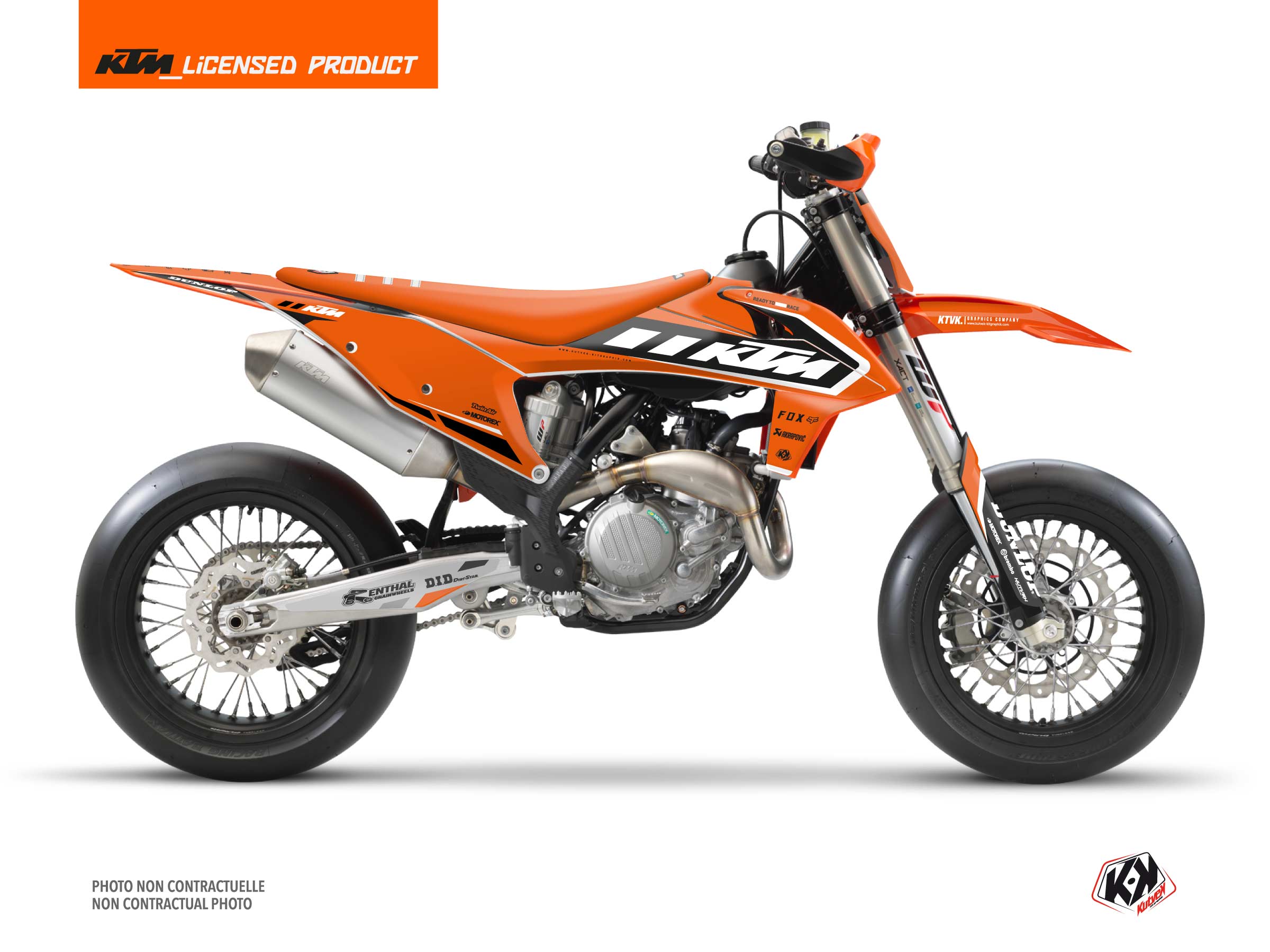 ktm dirt bike keystone  graphic kit orange