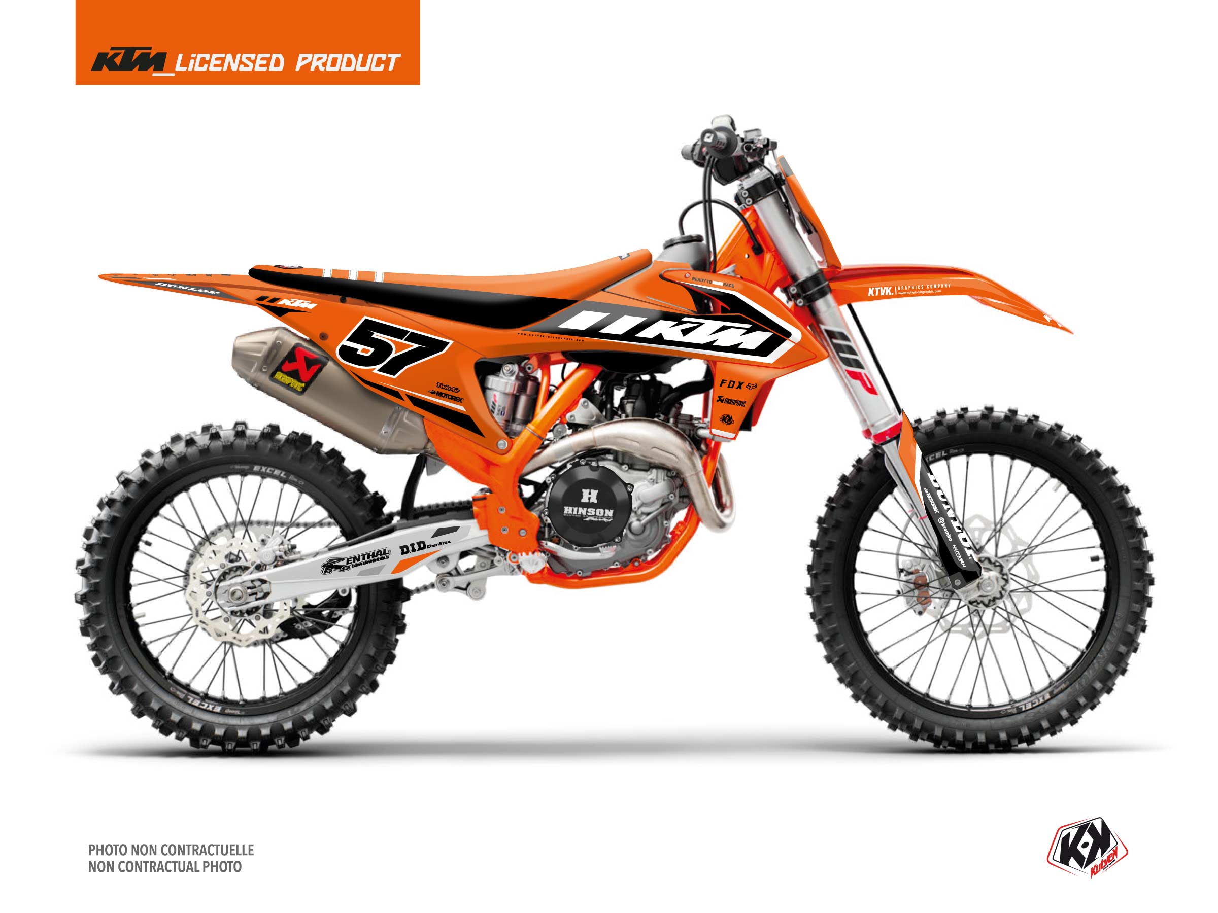 KTM 250 SX Dirt Bike Keystone Graphic Kit Orange