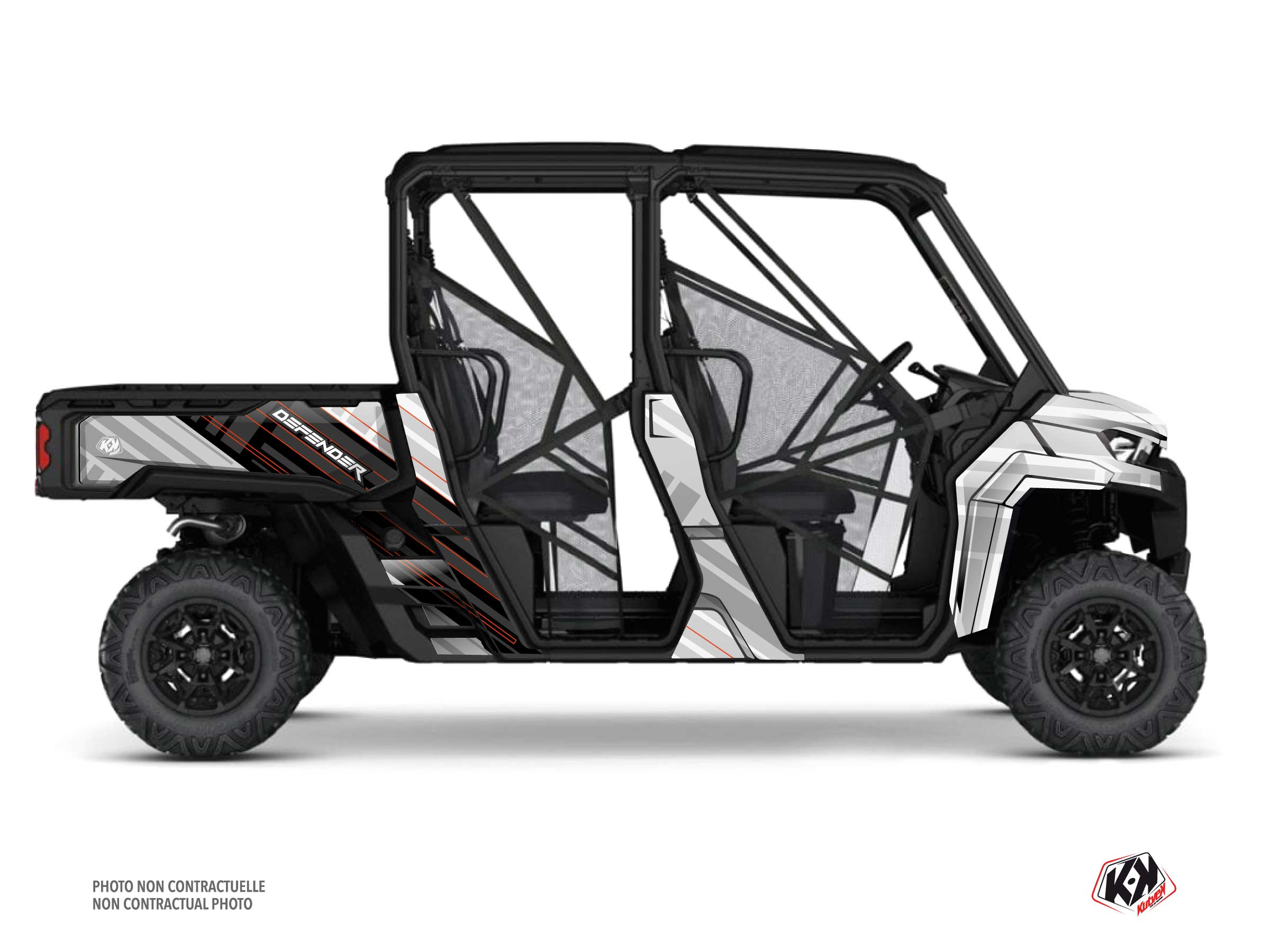 kit déco ssv can-am defender max kinetik blanc  