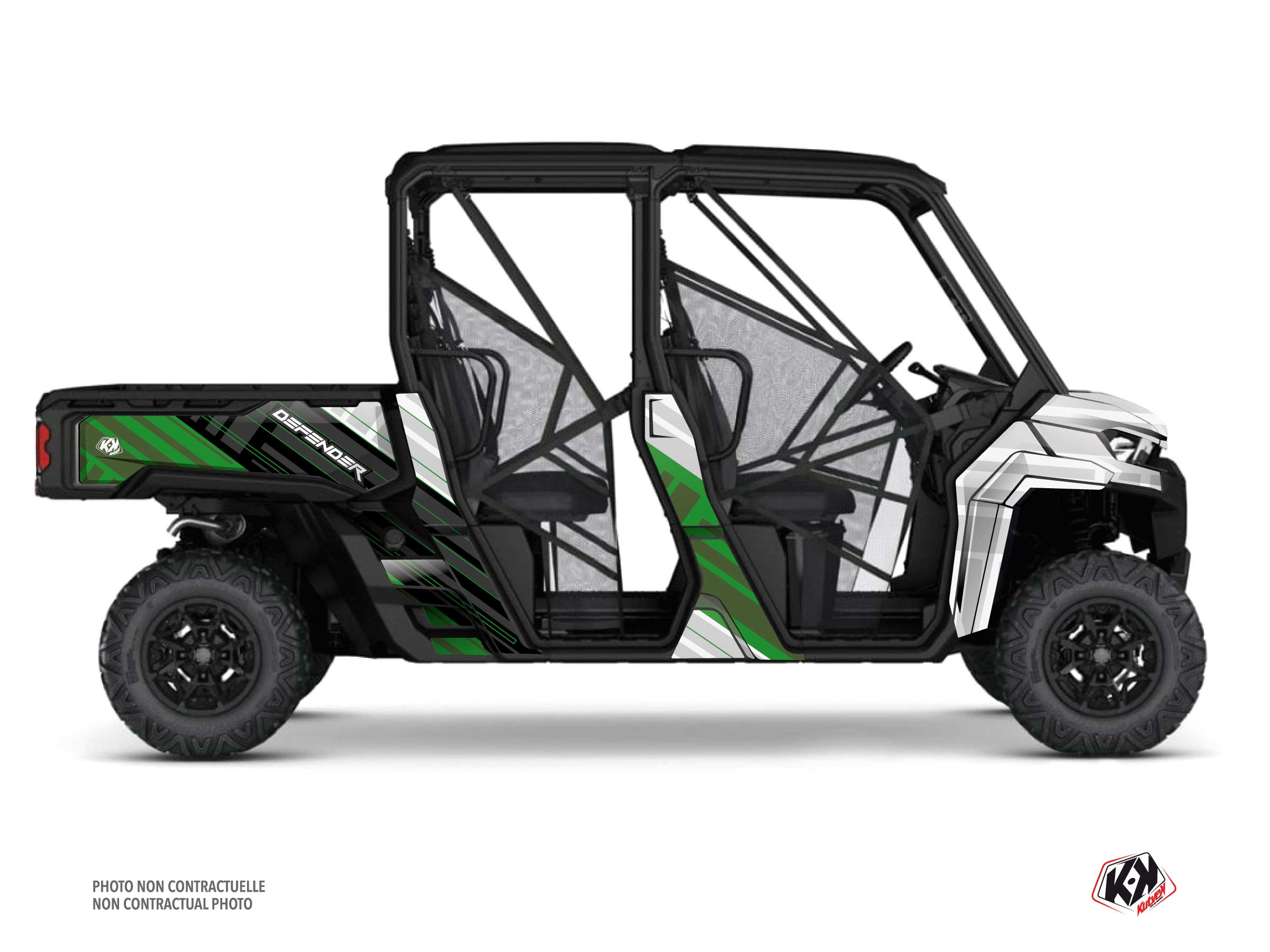 kit déco ssv can-am defender max kinetik vert  