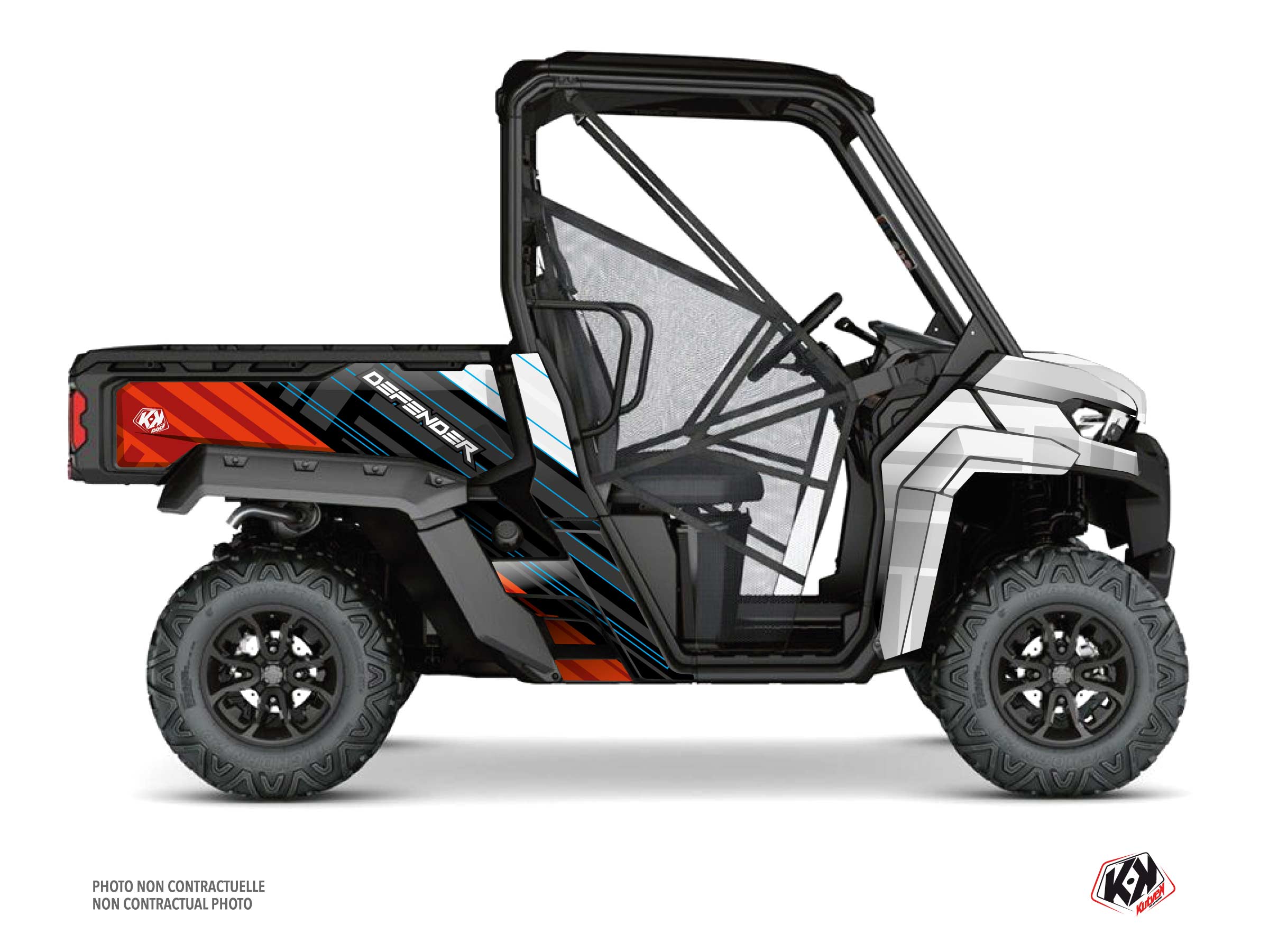 kit déco ssv can-am defender kinetik rouge  