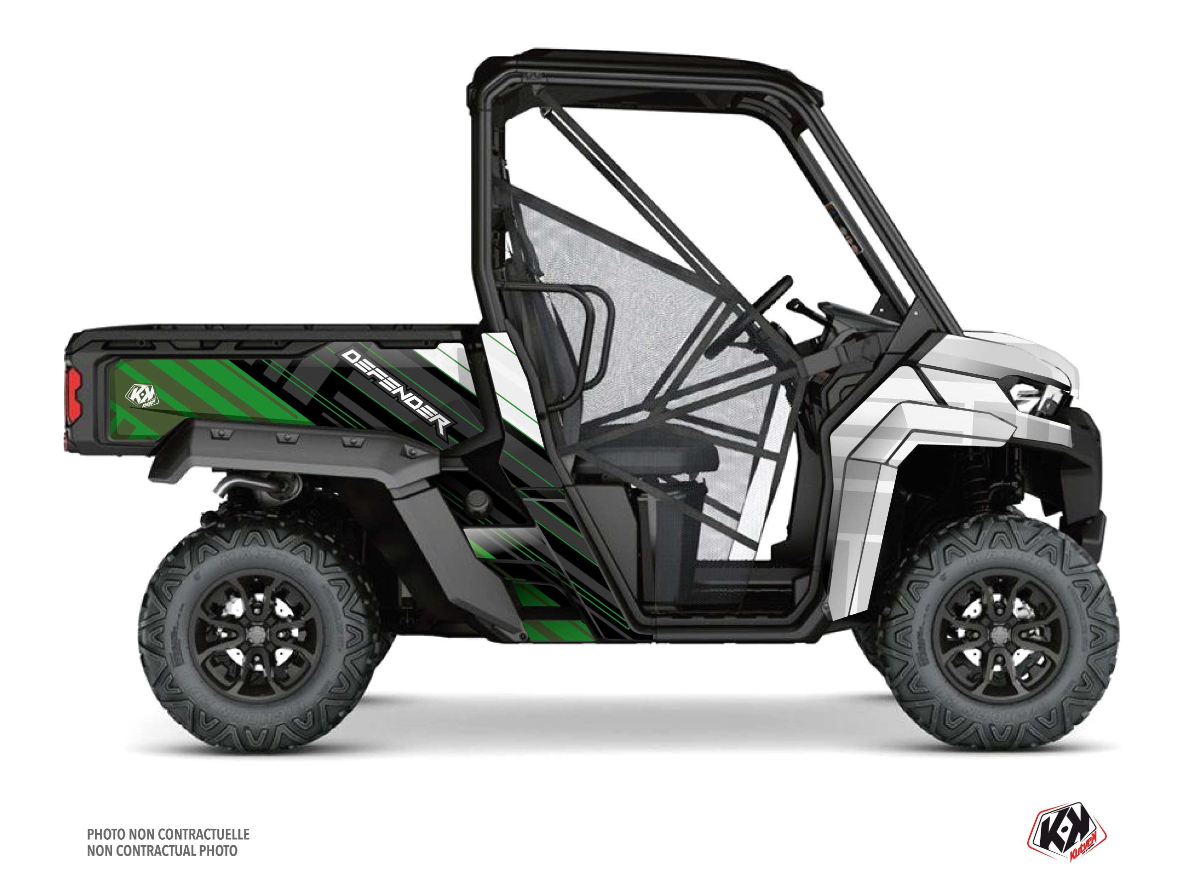 kit déco ssv can-am defender kinetik vert  