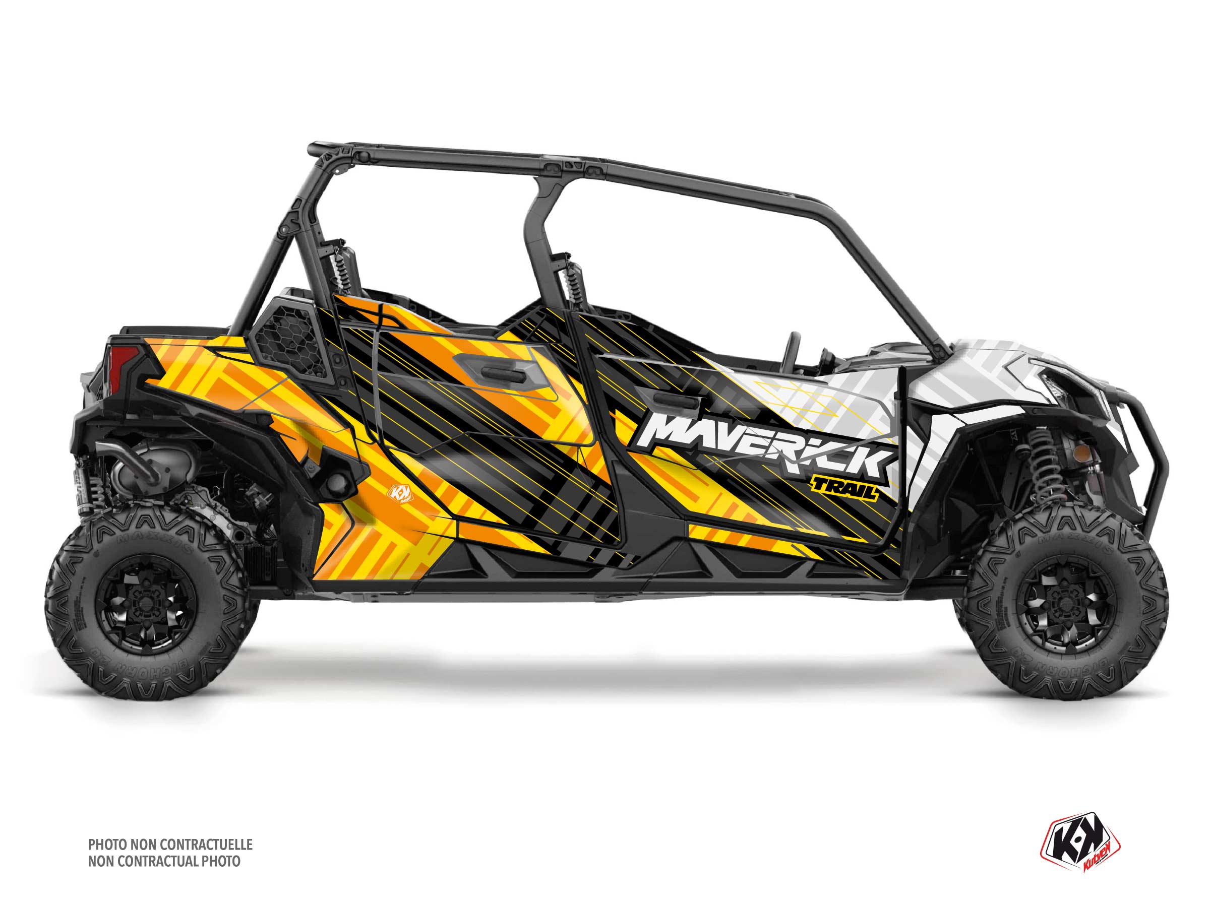 kit déco ssv can-am maverick trail max kinetik jaune  
