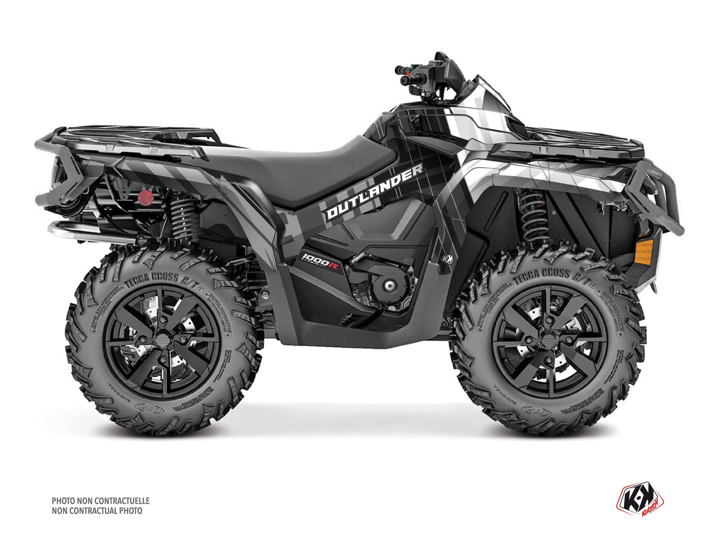 Kit Graphique quad can-am outlander 1000 r kinetik gris