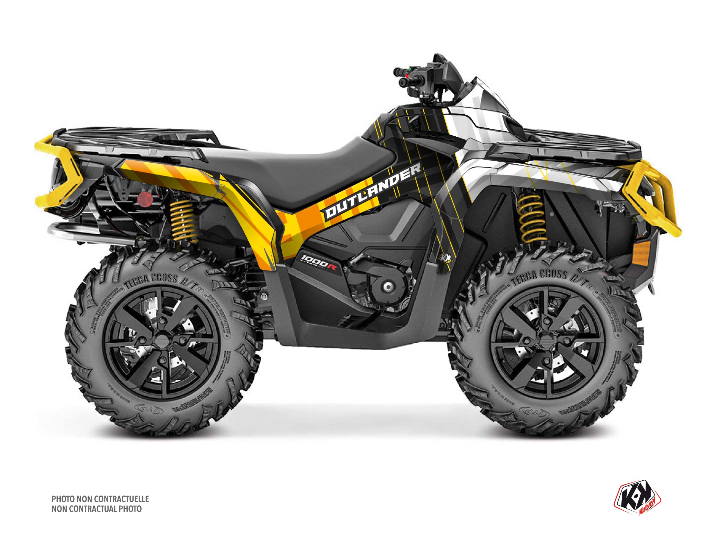 Kit Graphique quad can-am outlander 1000 r kinetik jaune