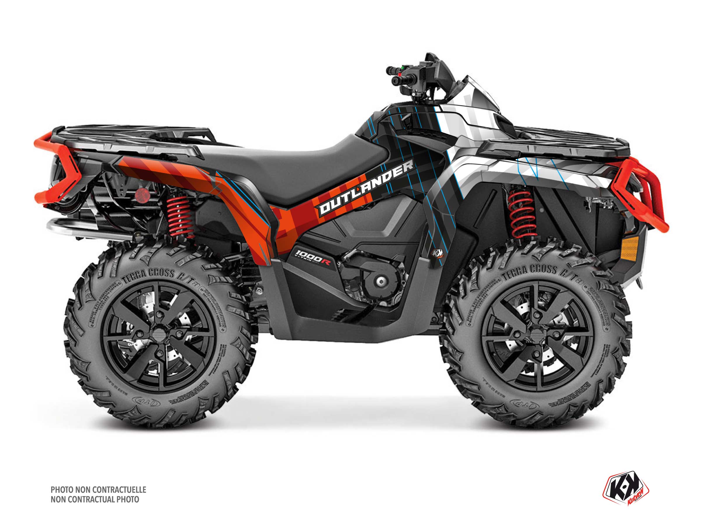 Kit Graphique quad can-am outlander 1000 r kinetik rouge