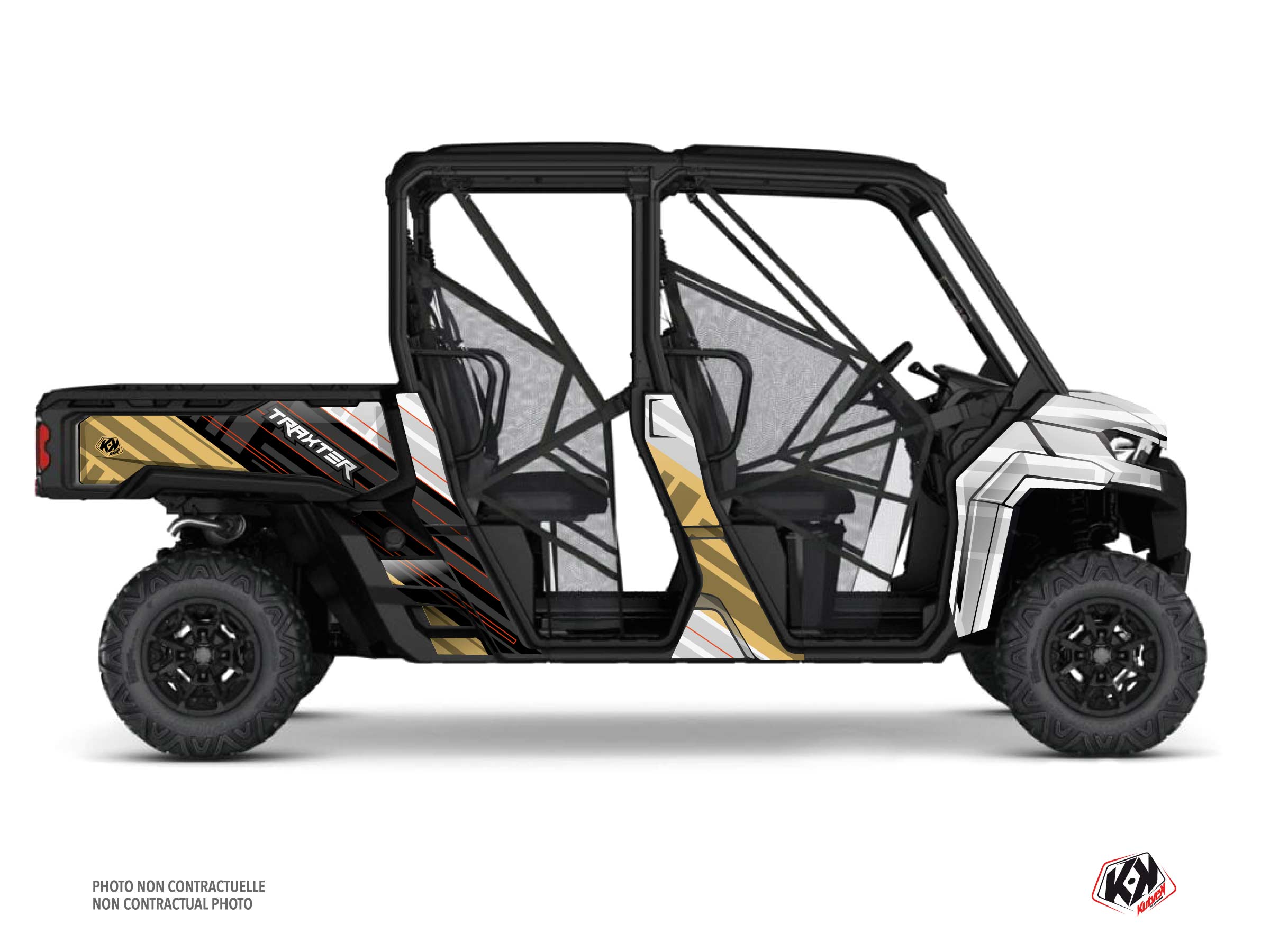 Kit Graphique ssv can-am traxter max kinetik sable  