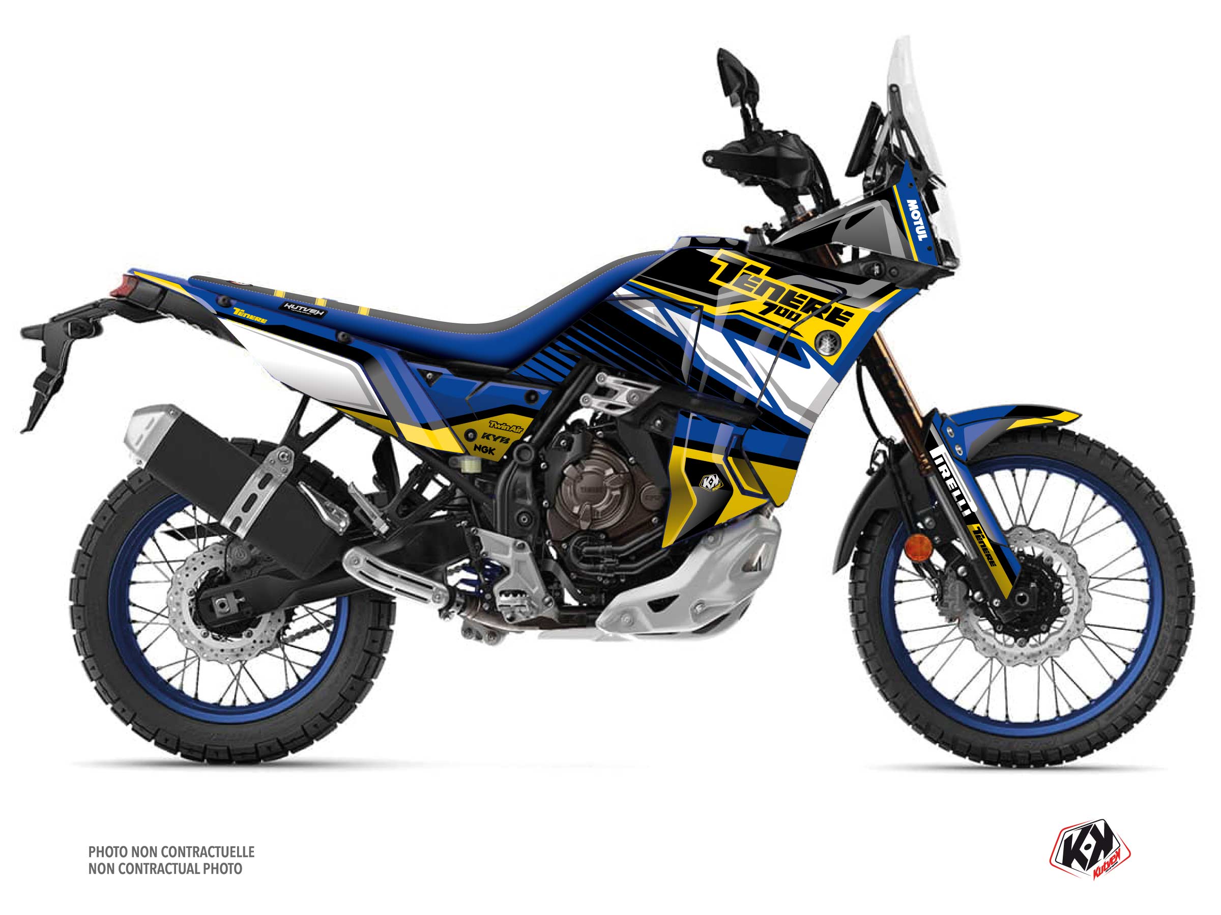 Kit Déco Moto Klamber Yamaha TENERE 700 World Raid Bleu